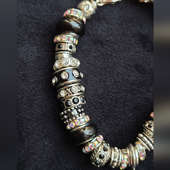 Harley Davidson sterling silver Swarovski crystal bracelet - Picture 4 of 5